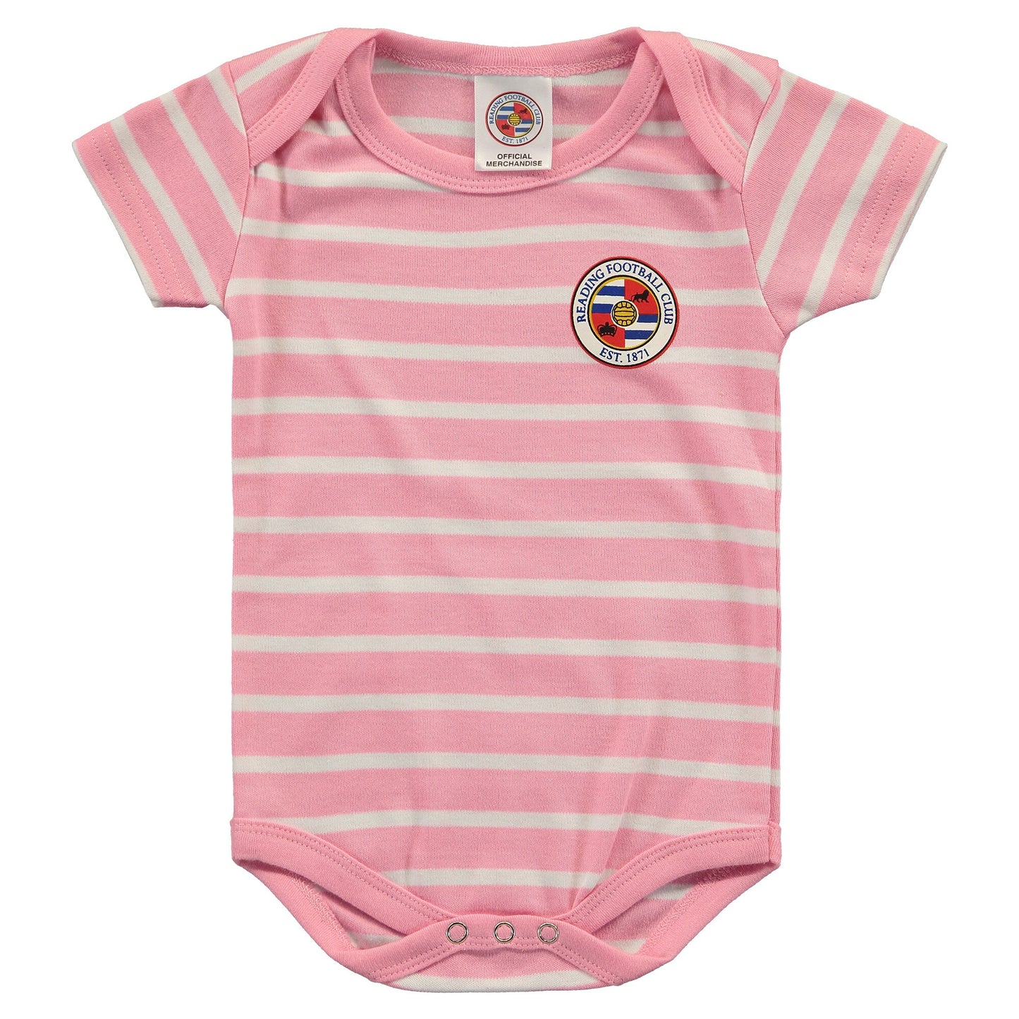Reading Stripe Bodysuit - Pink/White - Baby