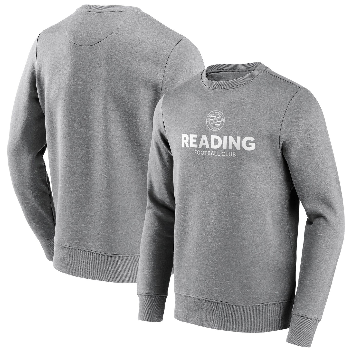 Reading Wordmark Graphic Crew Sweatshirt - Sports Grey - Mens