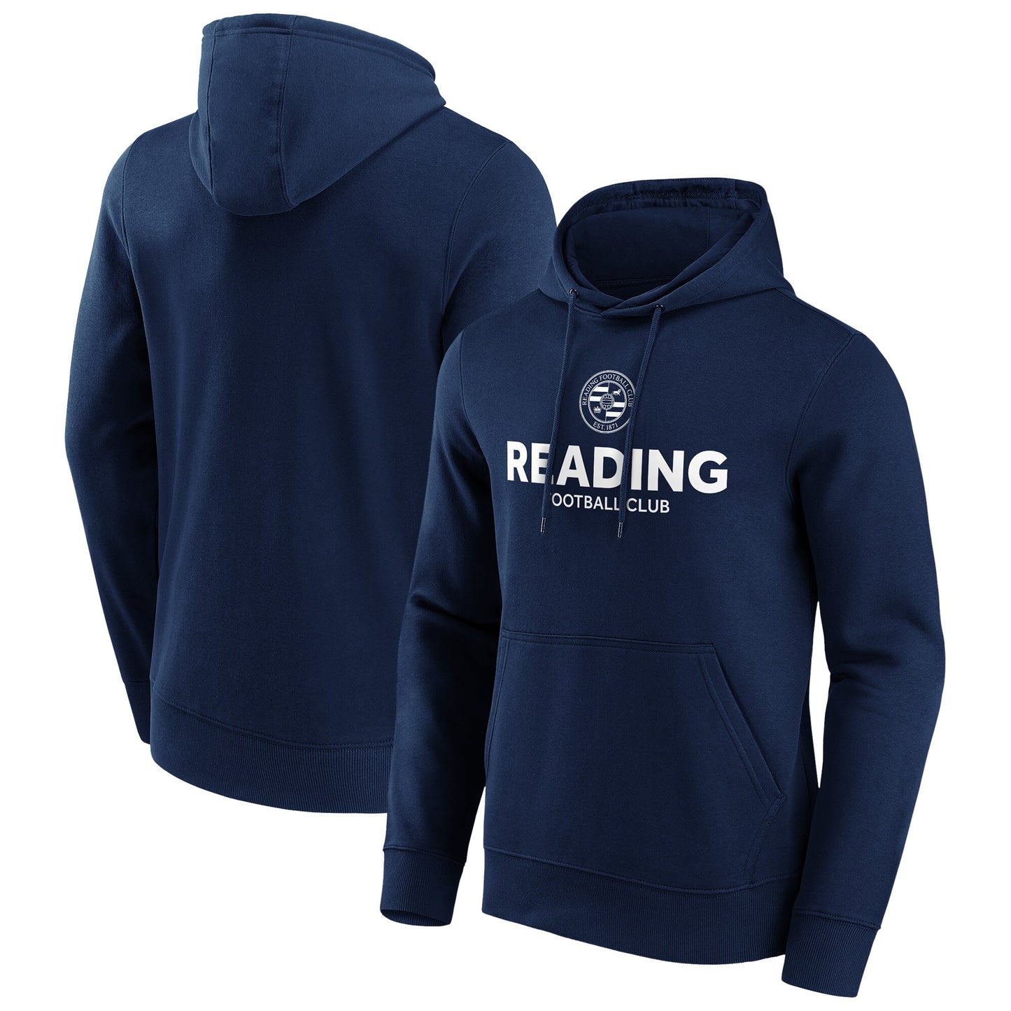 Reading Wordmark Graphic Hoodie - Navy - Mens