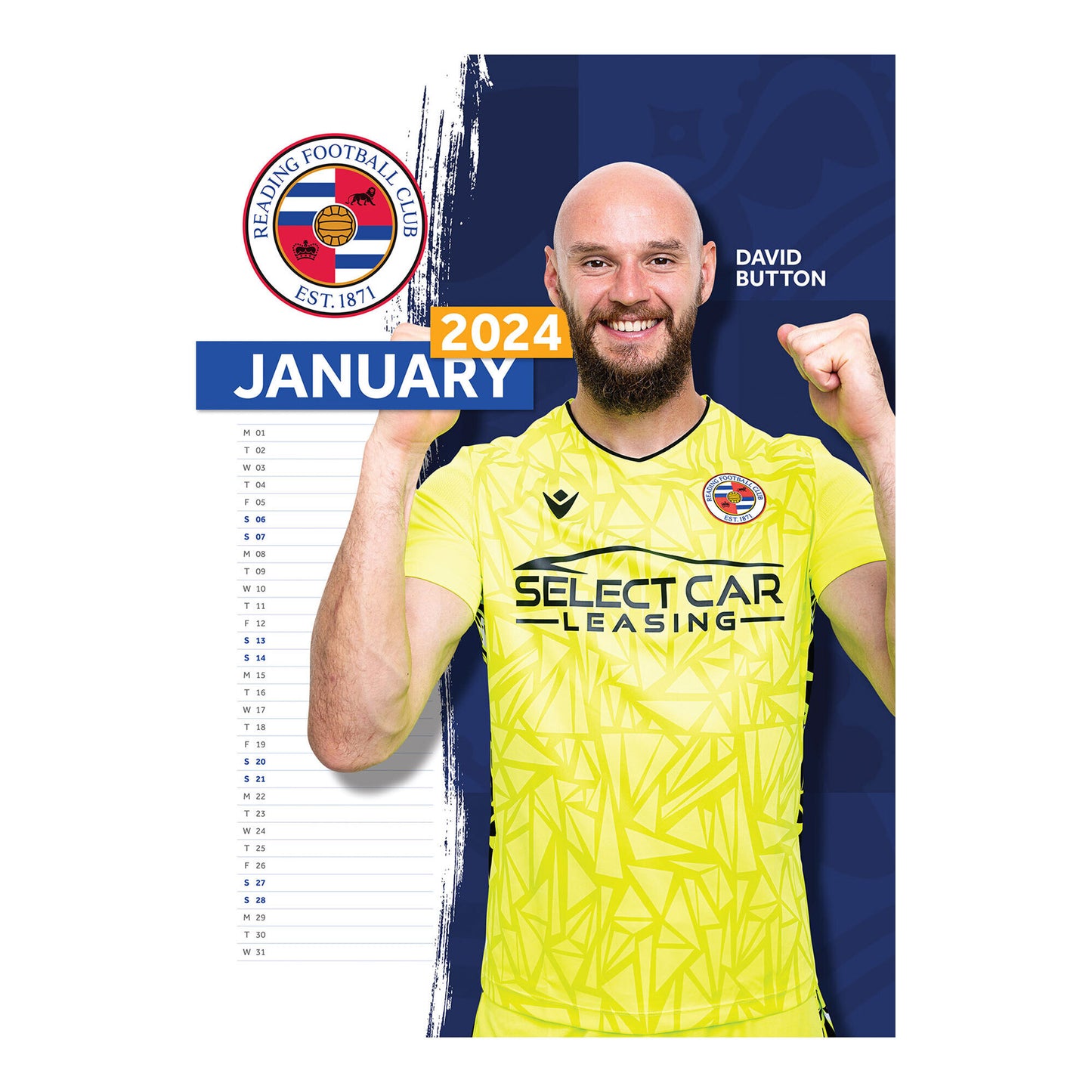 Reading Official 2024 Calendar - A3