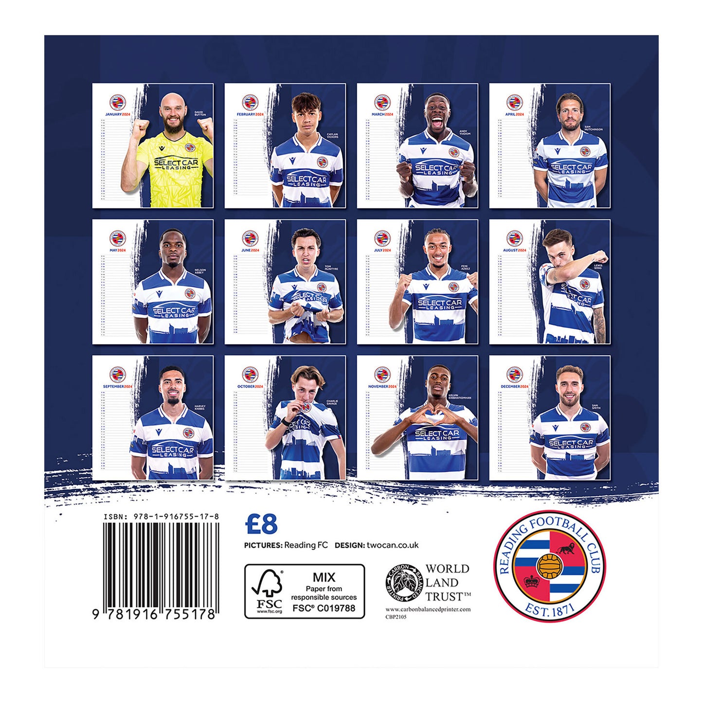 Reading Official 2024 Desk Calendar