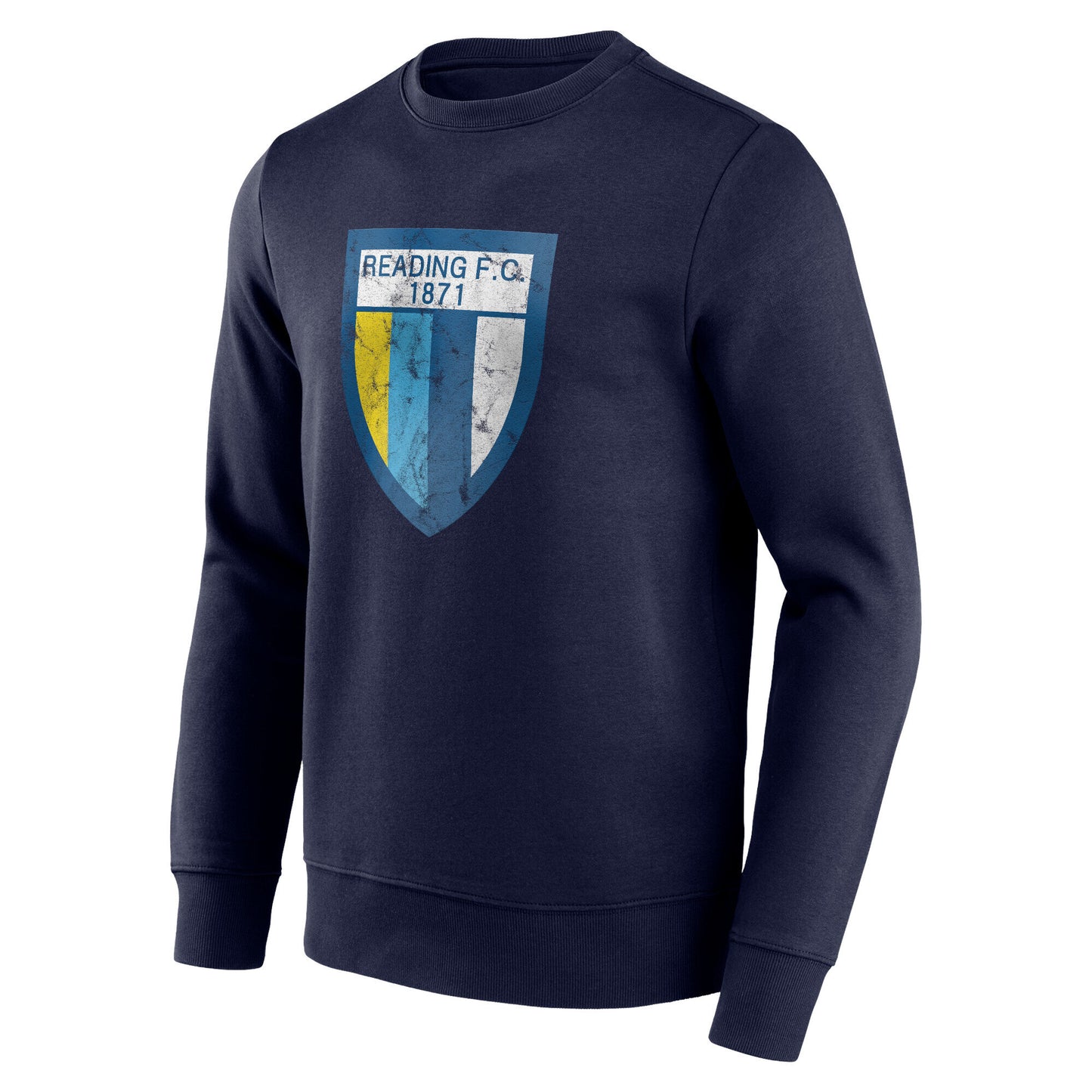 Reading Distressed Retro Graphic Crew Sweatshirt - Maritime Blue - Mens