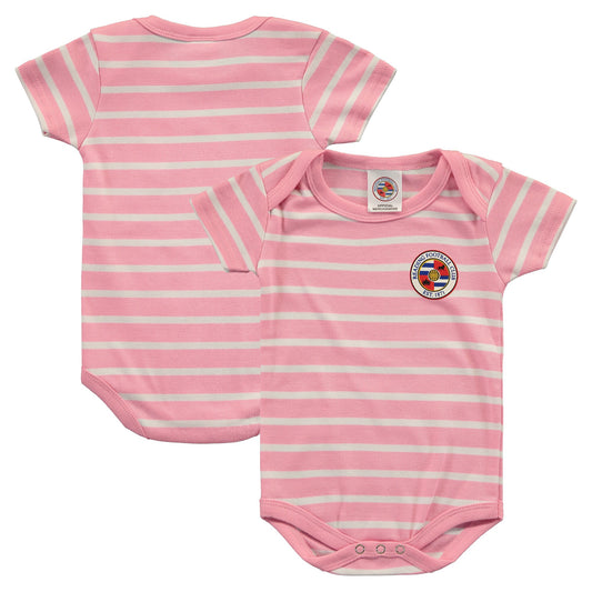 Reading Stripe Bodysuit - Pink/White - Baby
