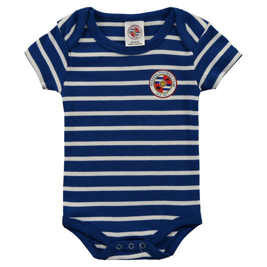Reading Stripe Bodysuit - Royal/White - Baby