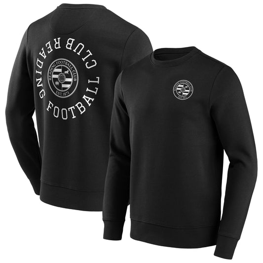 Reading Loop Graphic Long Crew Sweatshirt - Black - Mens