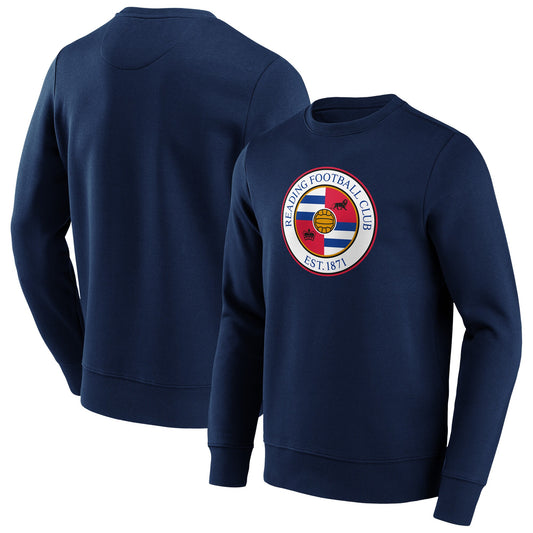 Reading Primary Logo Graphic Crew Sweatshirt - Navy - Mens