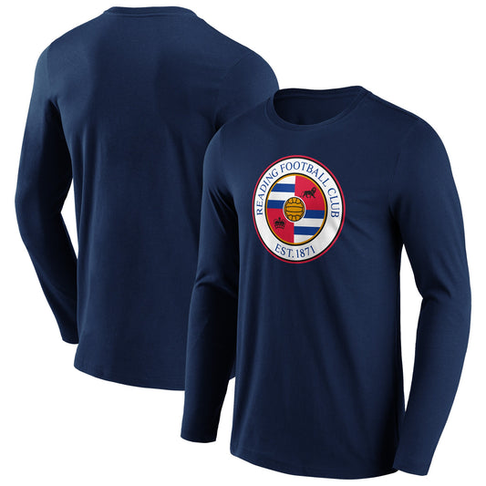 Reading Primary Logo Graphic Long Sleeve T-Shirt - Navy - Mens
