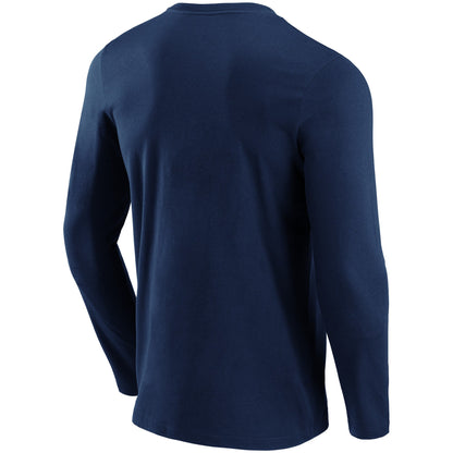 Reading Primary Logo Graphic Long Sleeve T-Shirt - Navy - Mens