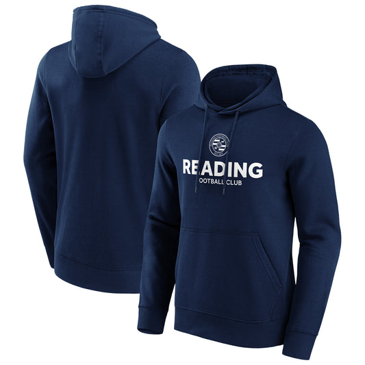 Reading Wordmark Graphic Hoodie - Navy - Mens