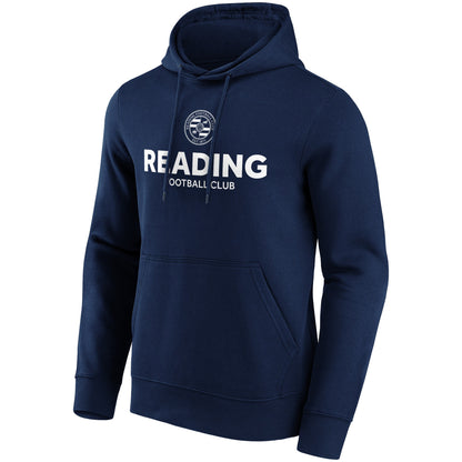 Reading Wordmark Graphic Hoodie - Navy - Mens