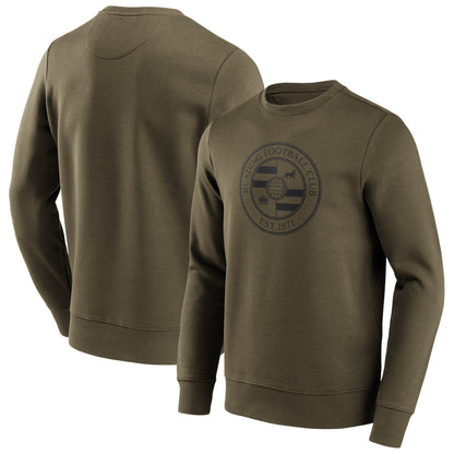 Reading Mono Logo Graphic Crew Sweatshirt - Khaki - Mens