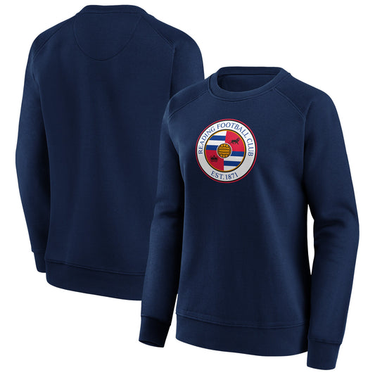 Reading Primary Logo Graphic Crew Sweatshirt - Navy - Womens