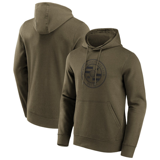 Reading Mono Logo Graphic Hoodie - Khaki - Mens