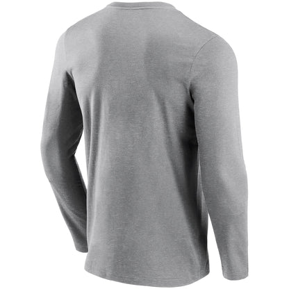 Reading Wordmark Graphic Long Sleeve T-Shirt - Sports Grey - Mens