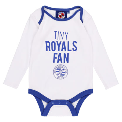 Reading 2 Pack Bodysuits - Navy/White - Baby