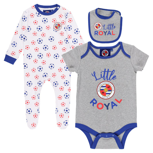 Reading 3 Piece Set - White/Grey - Baby