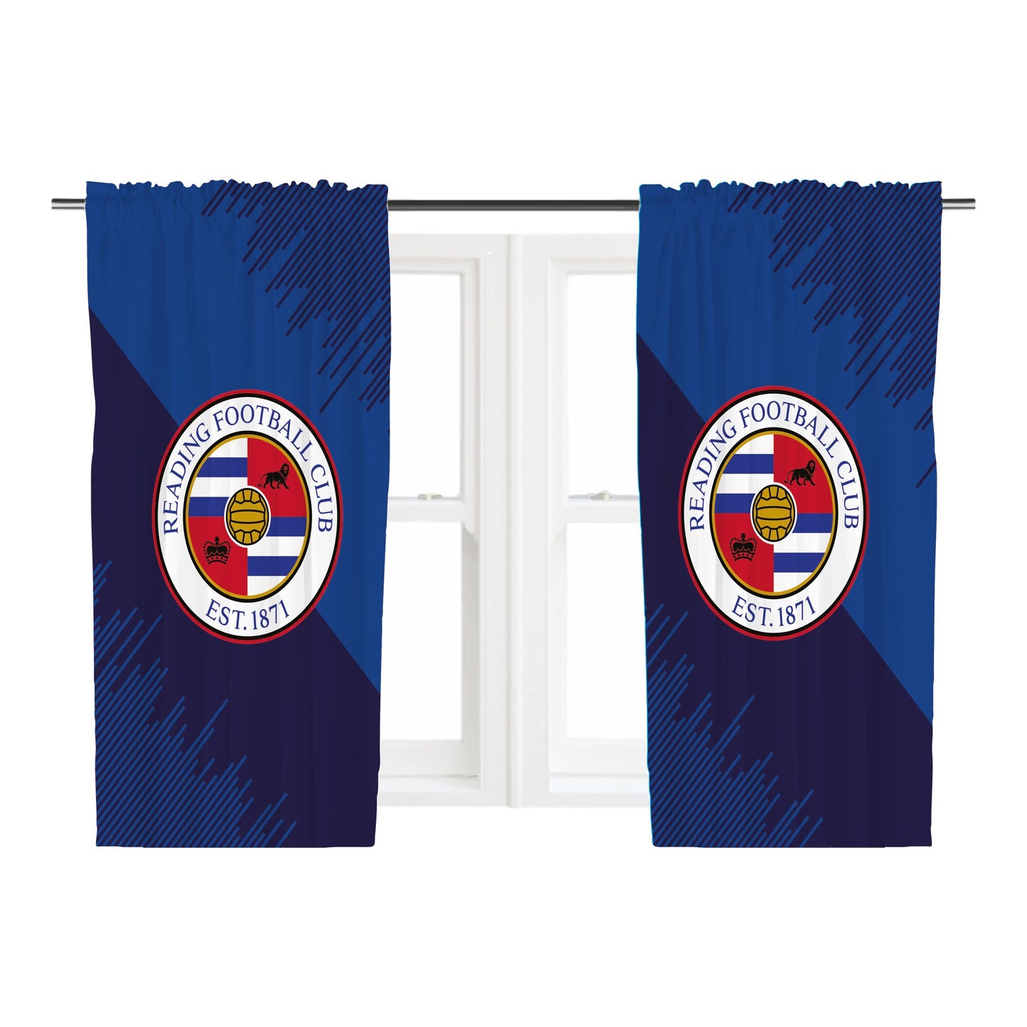Reading Digital Print Curtains - 54 Inch