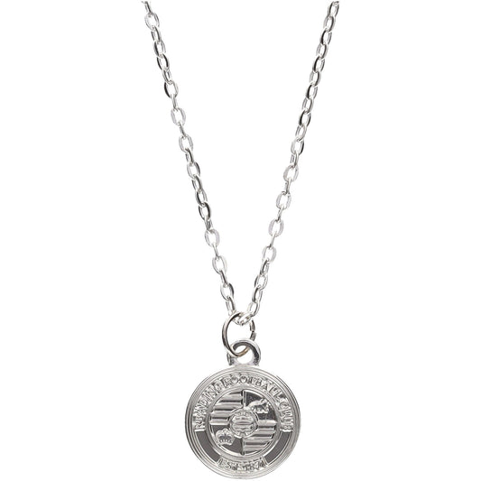 Reading Crest Pendant and Chain - Silver Plated