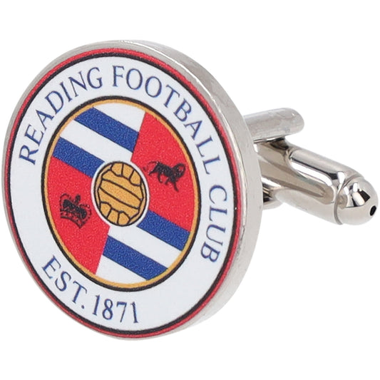 Reading Crest Colour Cufflinks - Stainless Steel