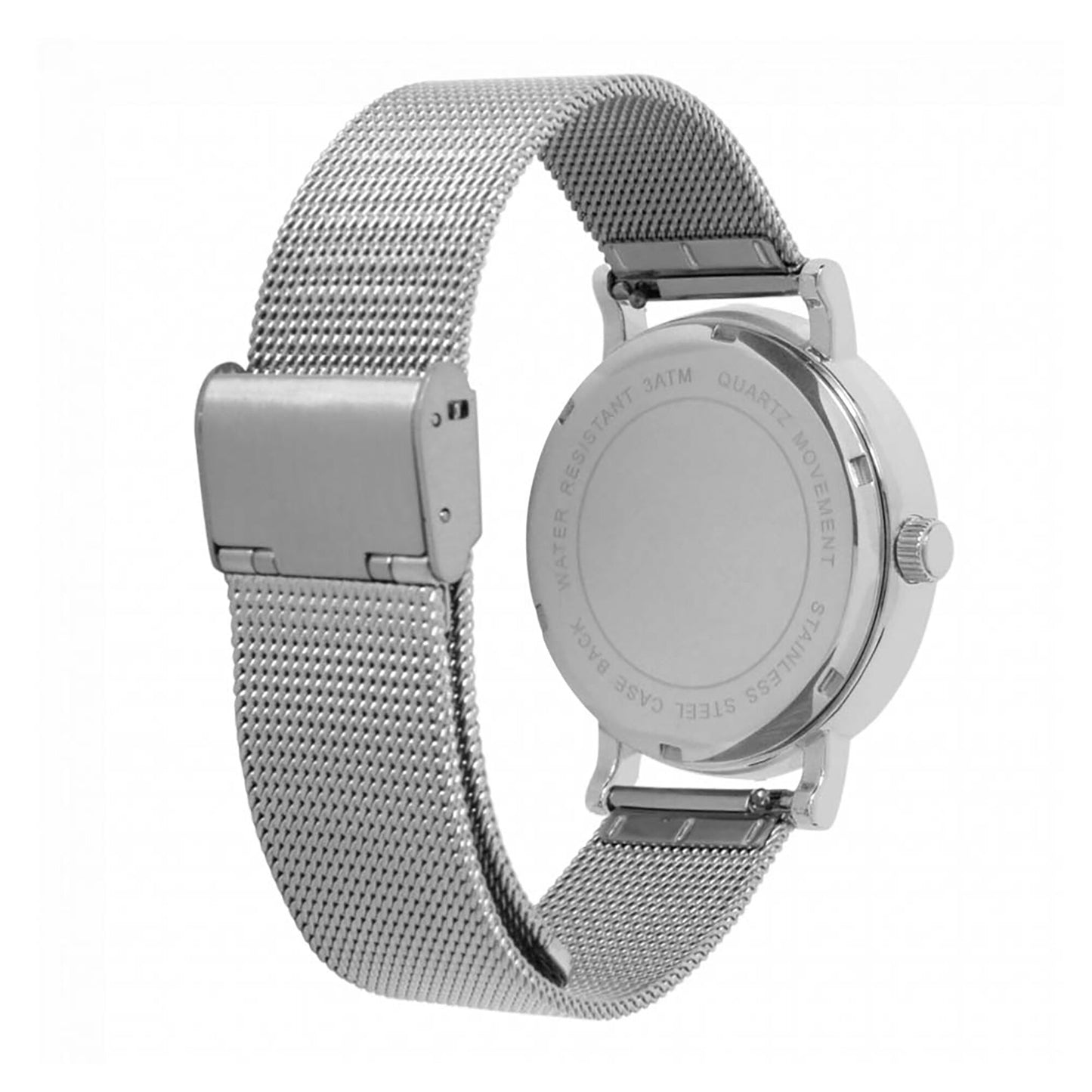 Reading Silver Case - Mesh Strap Watch - Women's