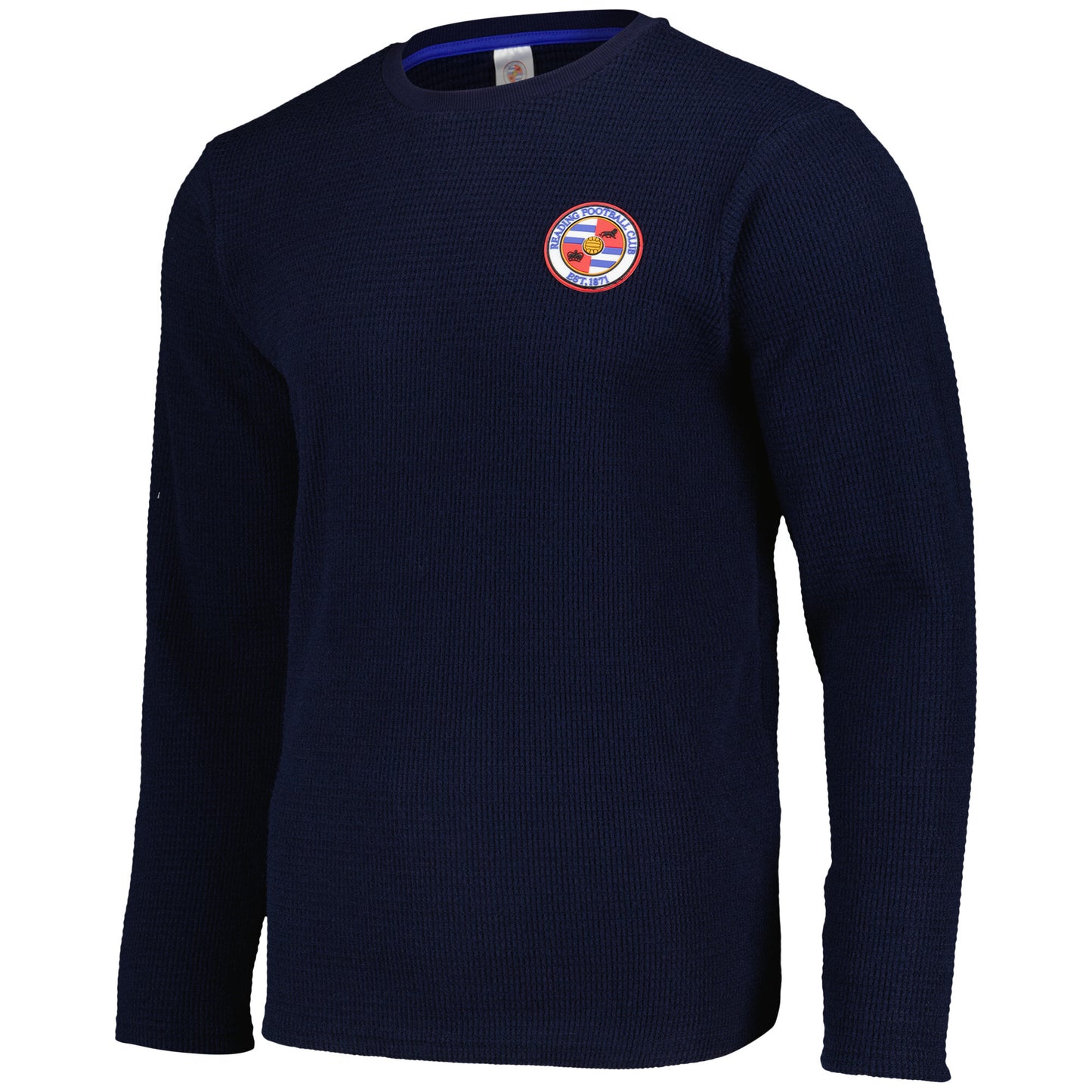Reading Waffle Long Pyjamas - Navy - Mens