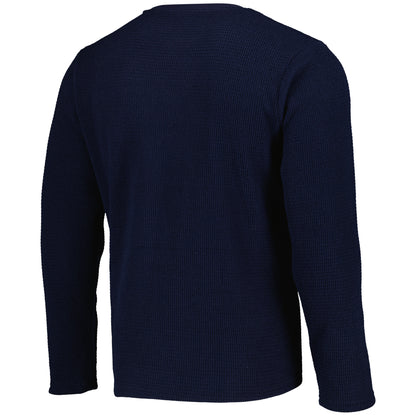 Reading Waffle Long Pyjamas - Navy - Mens
