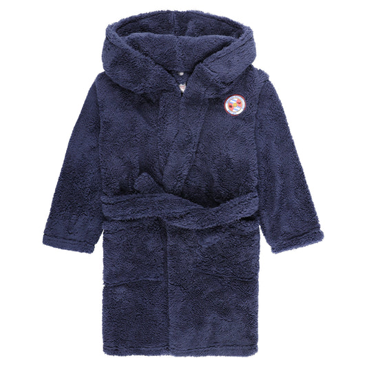 Reading Frosted Hooded Robe - Navy - Boys