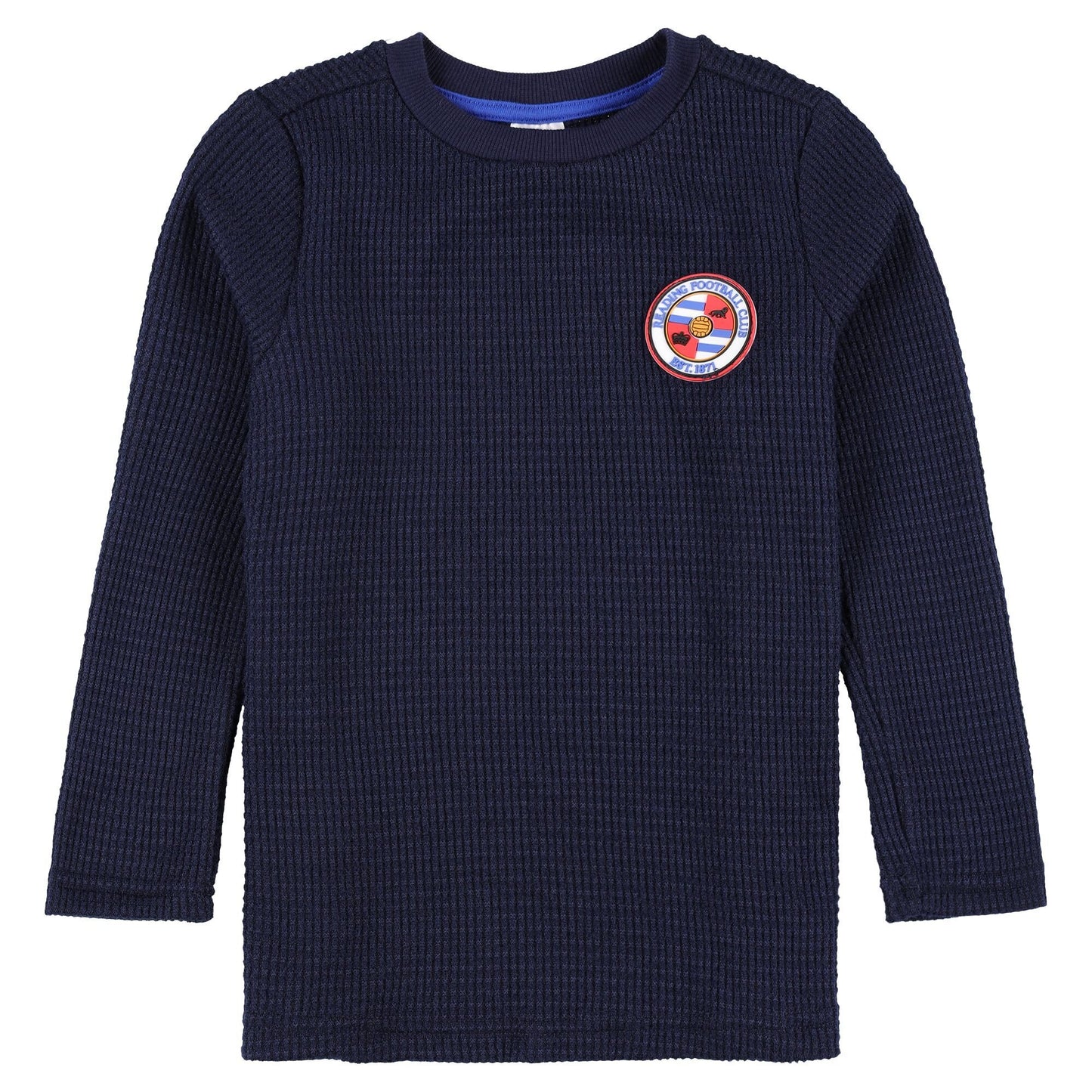 Reading Waffle Long Pyjamas - Navy - Boys