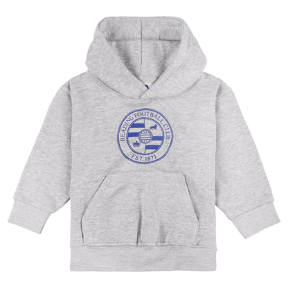Reading Mono Logo Hoodie - Grey Marl - Kids