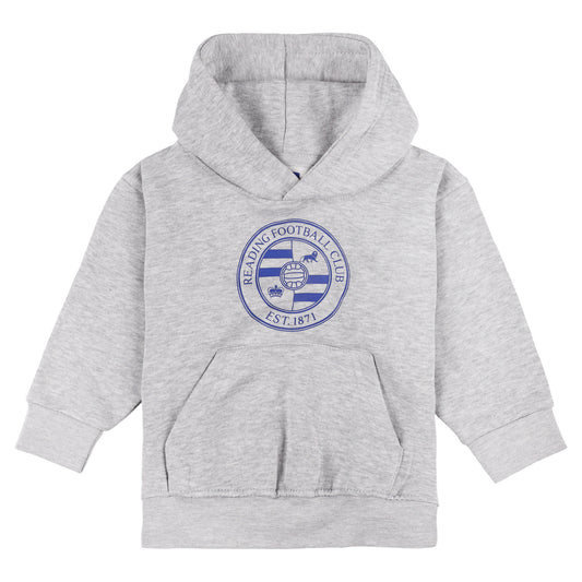 Reading Mono Logo Hoodie - Grey Marl - Kids