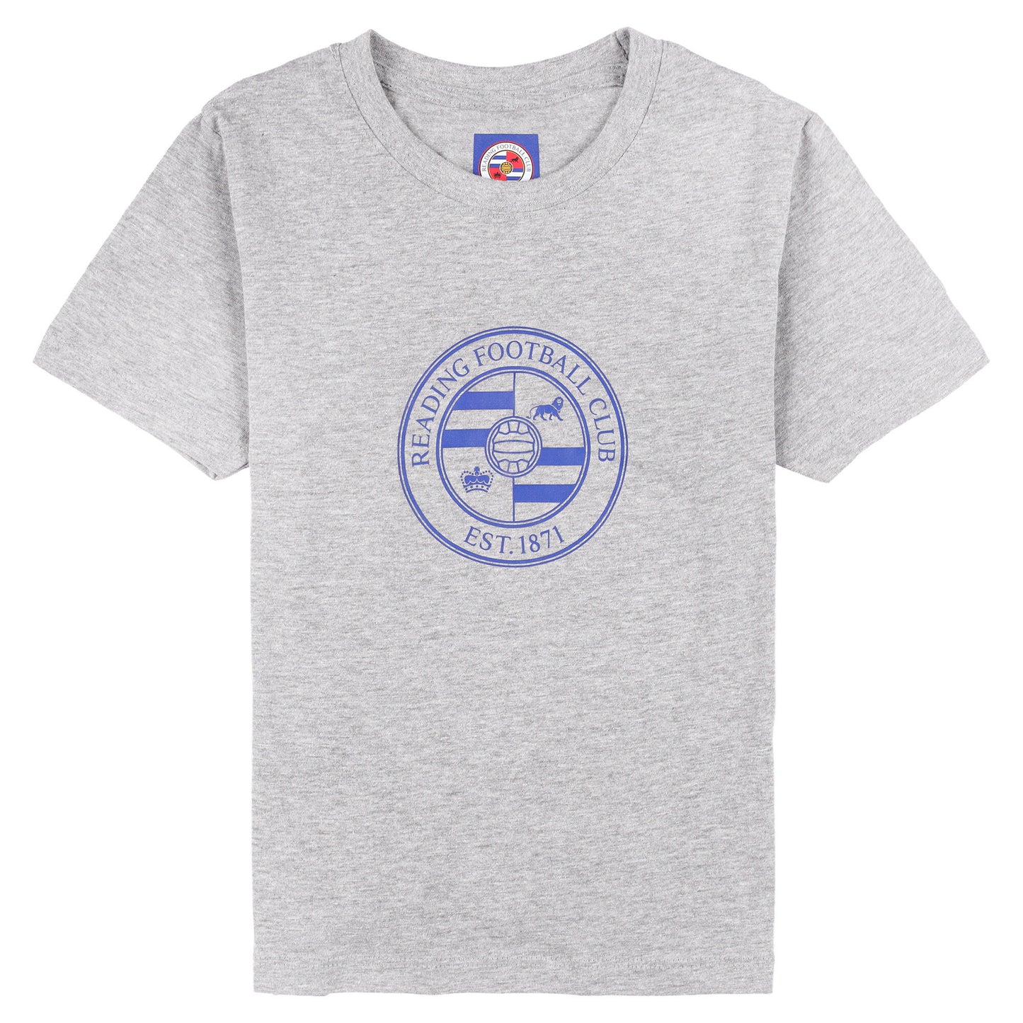 Reading Mono Logo T-Shirt - Grey Marl - Kids