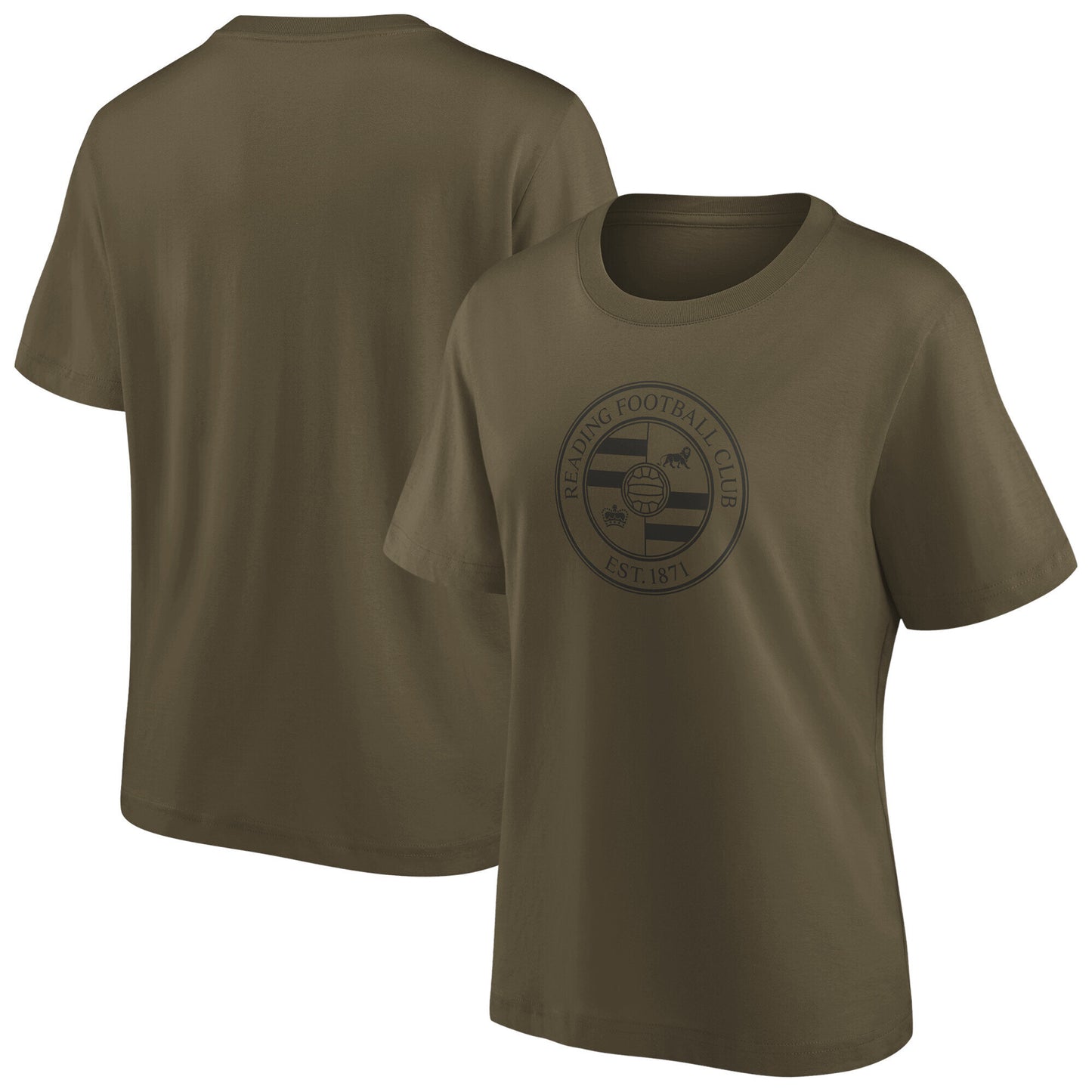 Reading Mono Logo Graphic T-Shirt (Relaxed Fit) - Khaki - Womens