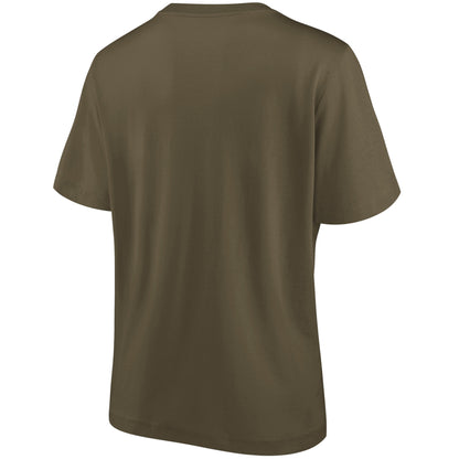 Reading Mono Logo Graphic T-Shirt (Relaxed Fit) - Khaki - Womens