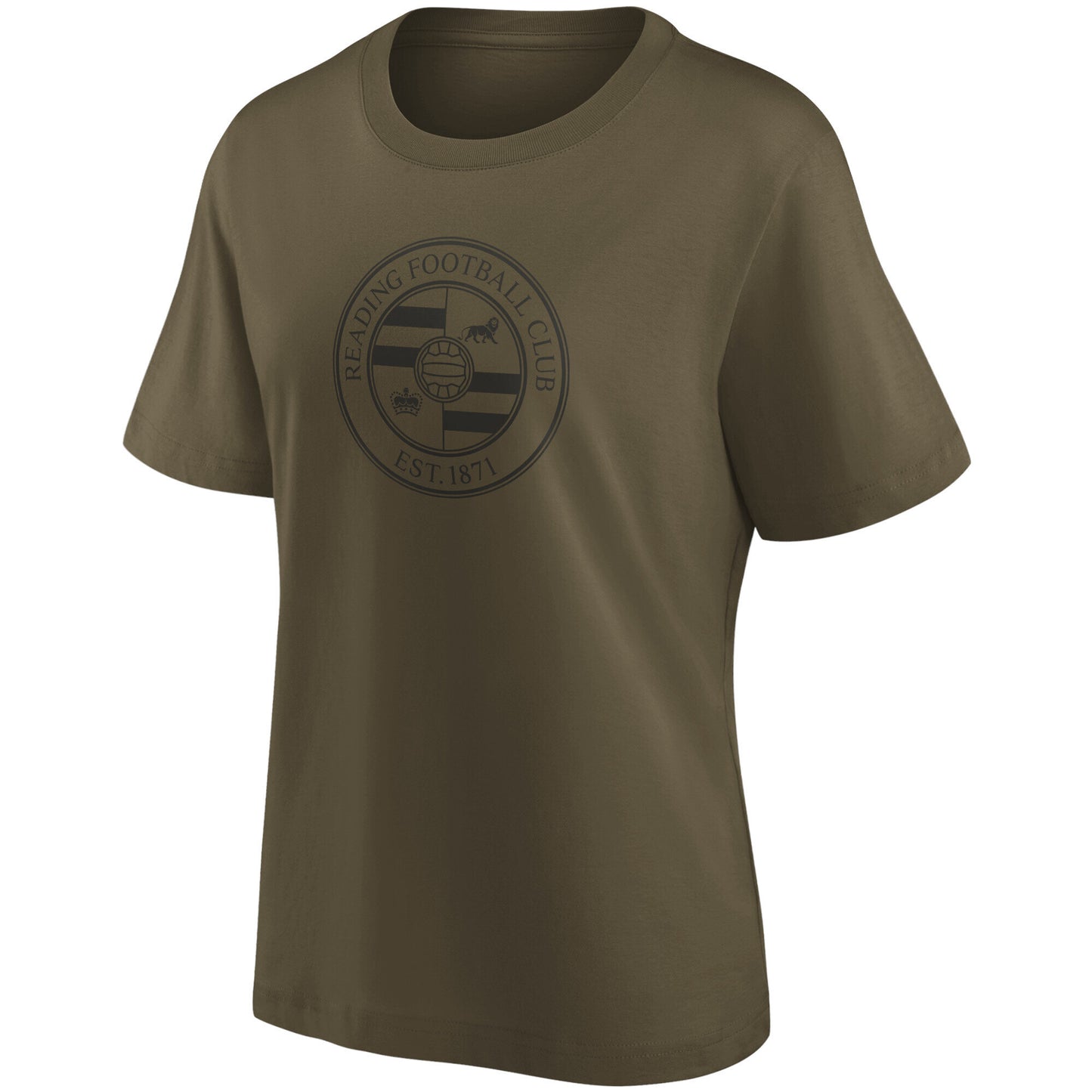 Reading Mono Logo Graphic T-Shirt (Relaxed Fit) - Khaki - Womens