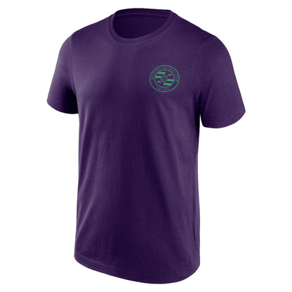 Reading Front & Back Logo Graphic T-Shirt - Purple - Mens