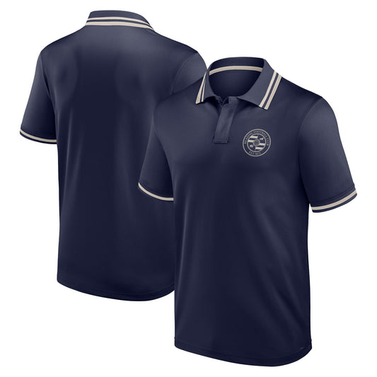 Reading Textured Polo Shirt - Maritime Blue - Mens
