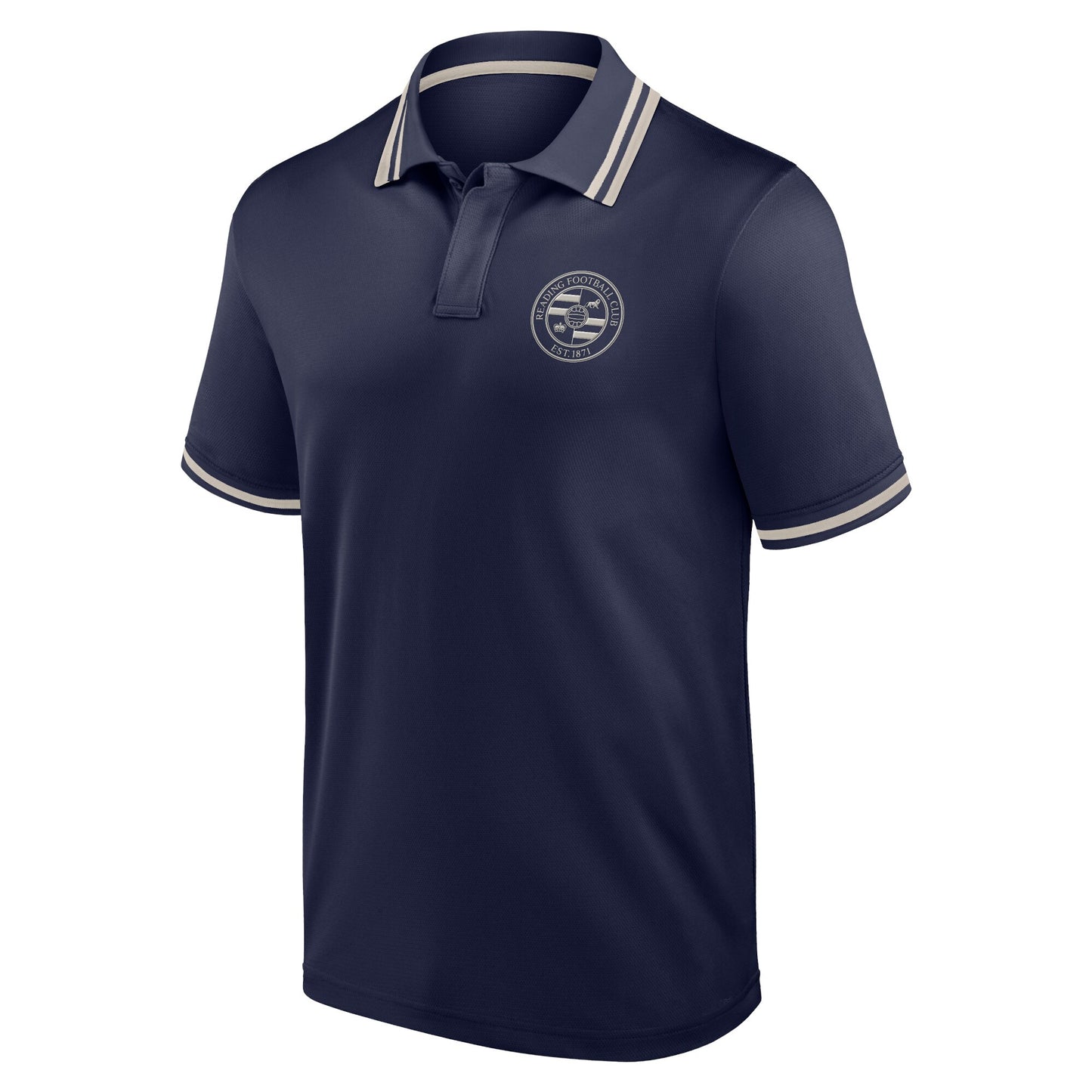 Reading Textured Polo Shirt - Maritime Blue - Mens