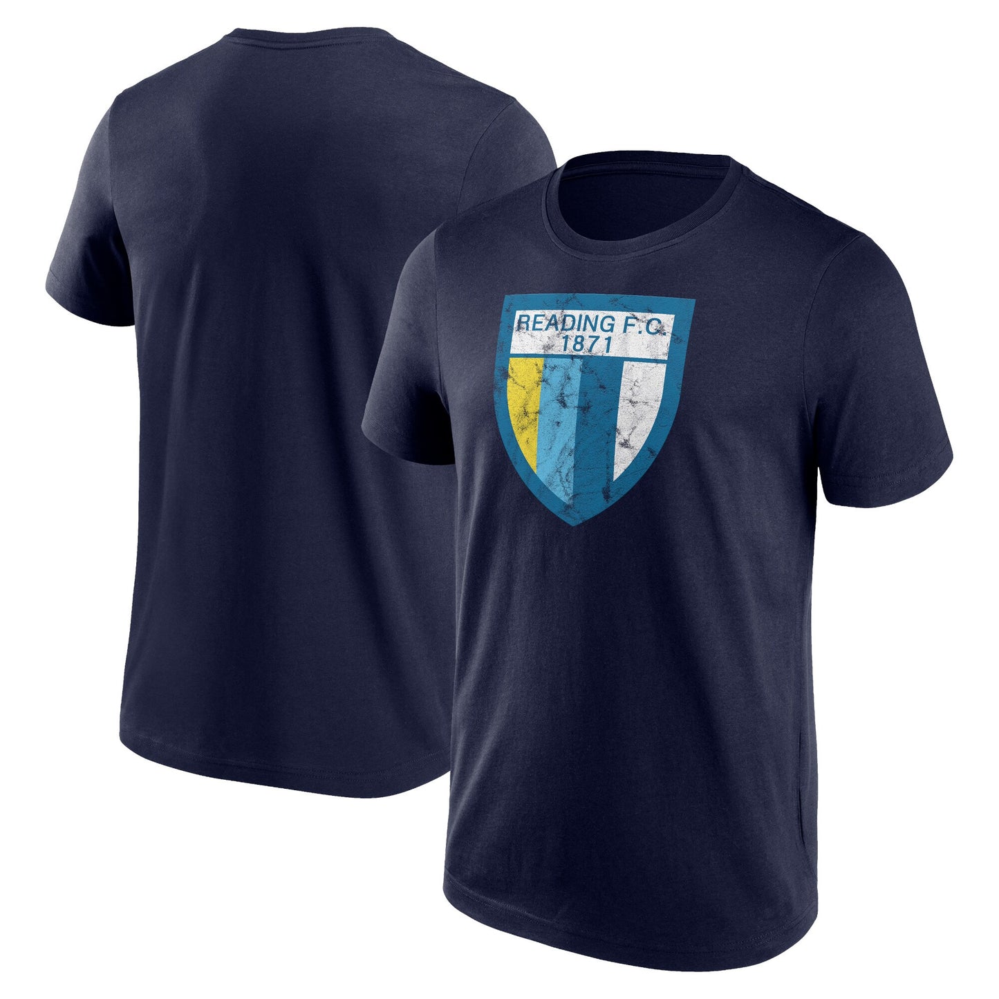 Reading Distressed Retro Graphic SS T-Shirt - Maritime Blue - Mens