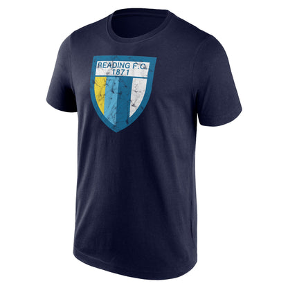 Reading Distressed Retro Graphic SS T-Shirt - Maritime Blue - Mens