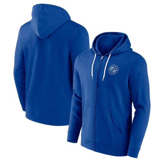 Reading Essentials Small Crest Full Zip Hoodie - Blue Chip - Mens