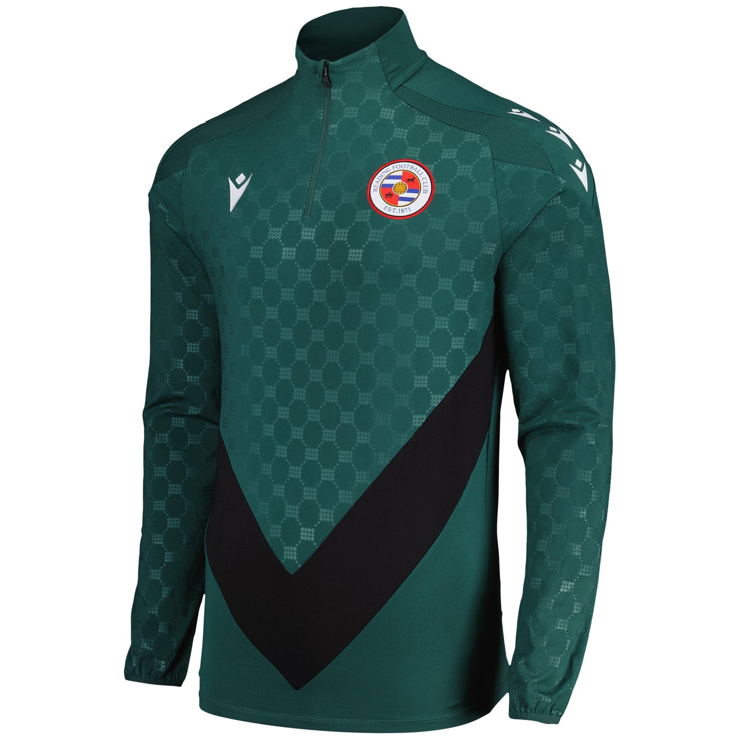 Reading Macron Player Training 1/4 Zip Top - Green