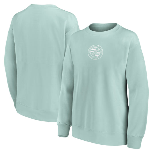 Reading Fashion Mono Graphic Oversized Crew Sweatshirt - Surf Spray - Womens