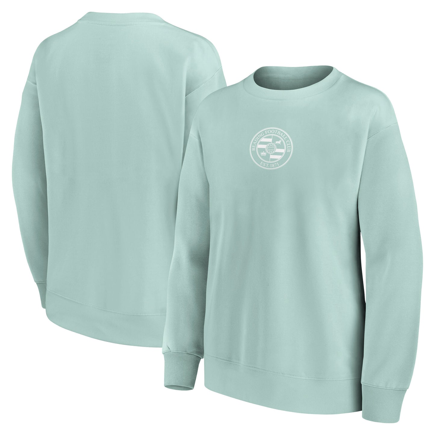 Reading Fashion Mono Graphic Oversized Crew Sweatshirt - Surf Spray - Womens