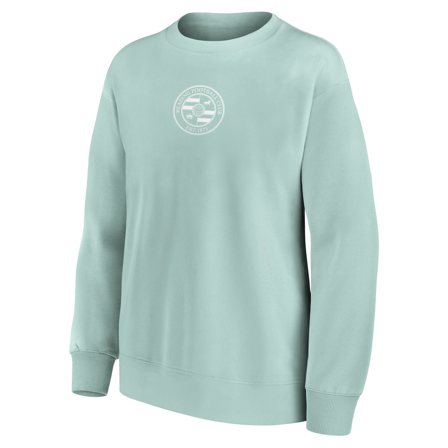 Reading Fashion Mono Graphic Oversized Crew Sweatshirt - Surf Spray - Womens