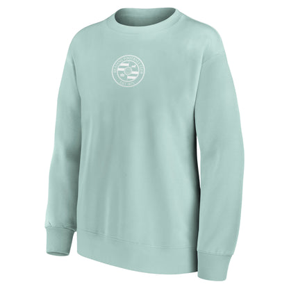 Reading Fashion Mono Graphic Oversized Crew Sweatshirt - Surf Spray - Womens