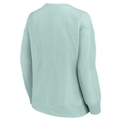 Reading Fashion Mono Graphic Oversized Crew Sweatshirt - Surf Spray - Womens