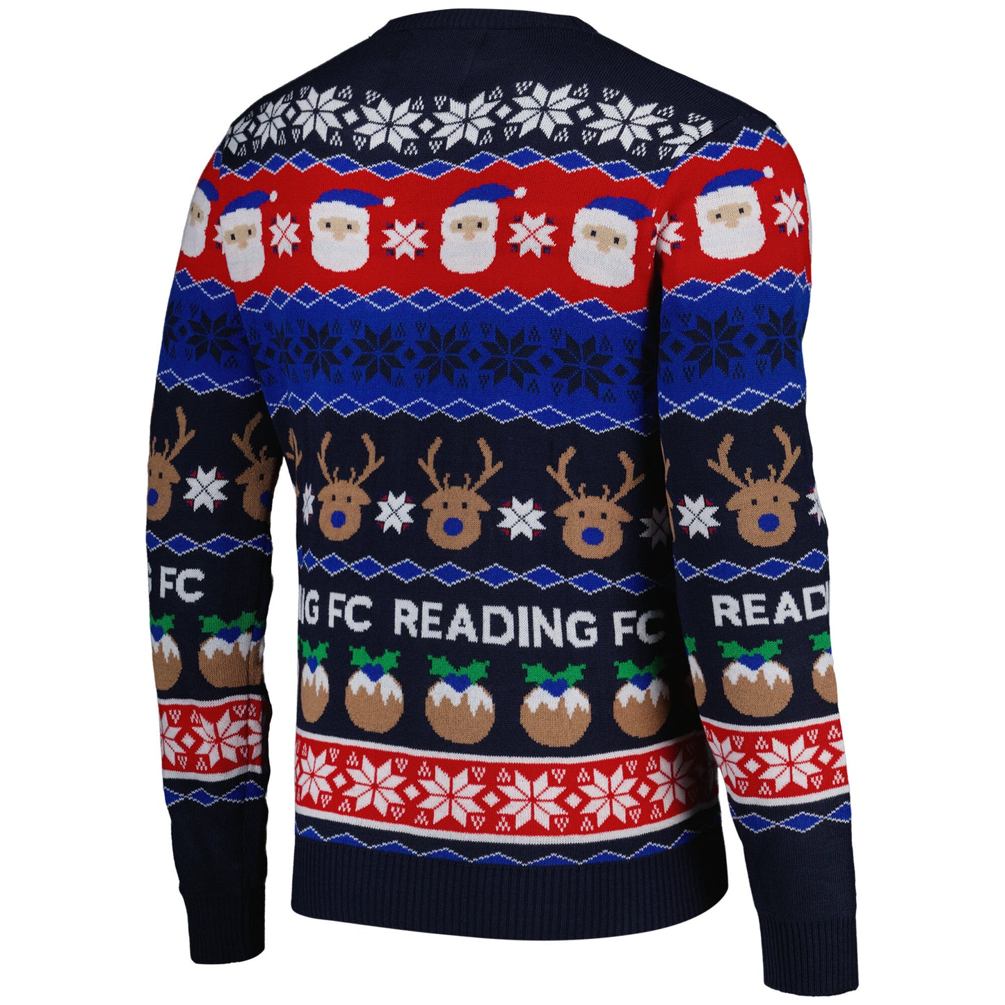 Reading Fairisle Christmas Jumper - Blue - Adults