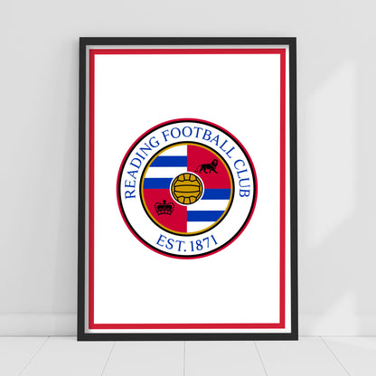 Reading Crest Print - Framed A3