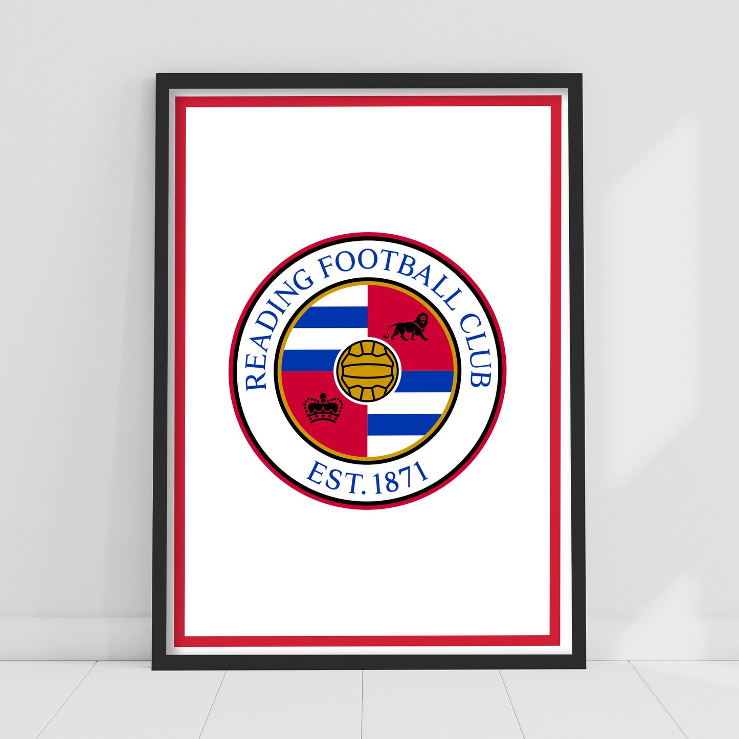 Reading Crest Print - Framed A3