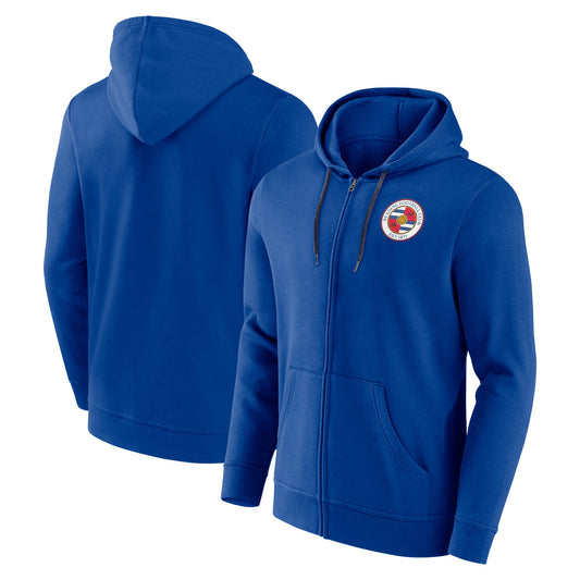 Reading Essentials Small Crest Full Zip Hoodie - Royal - Mens